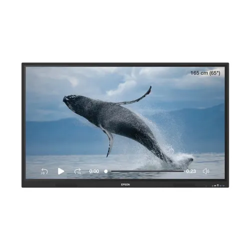 V12HC41056, EPSON EI-P7501 75"Interactive Flat Panel Display, UHD 3840 × 2160 pixels (4K), Aspect Ratio: 16:09, Contrast Ratio: 1200:1, High Precision IR, Warranty-3Y