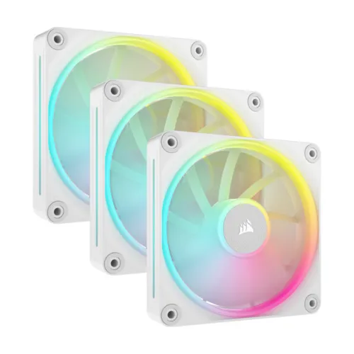CORSAIR iCUE LINK LX120 RGB 120mm PWM Fans Starter Kit - White, CO-9051030-WW