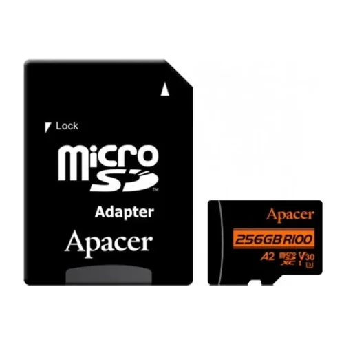 Apacer 256GB microSDXC UHS-I U3, V30, A2, R100 (AP256GMCSX10U8-R)