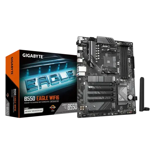 Gigabyte AMD AM4 Chipset B550 EAGLE WIFI6 AM4 ATX Motherboard Ryzen 5000 Series Supported