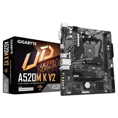 GIGABYTE AMD # A520M DS3H, Socket AM4, 4 x DDR4 DIMM, 4 x SATA 6Gb/s