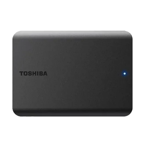Toshiba External Hard Drive Canvio Basics 1TB Portable USB 3.2, Black - HDTB510AK3AA