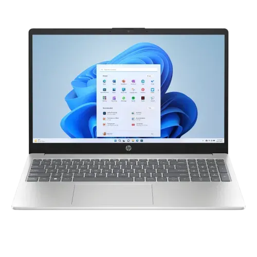 HP 15-fd0268TU Laptop,Intel 13th Gen Core i5-1334U-1.30 To 4.60 GHz,8GB DDR4,512 GB SSD,15.6"FHD Uslim,Intel UHD,Wi-Fi6,BT,WC,Win11 Home,Silver,2Y,9X4G8PA#UUF