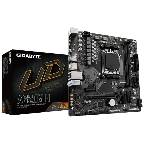 GIGABYTE AMD # A620M H, Socket AM5, 2 x DDR5, 4 x SATA 6Gb/s